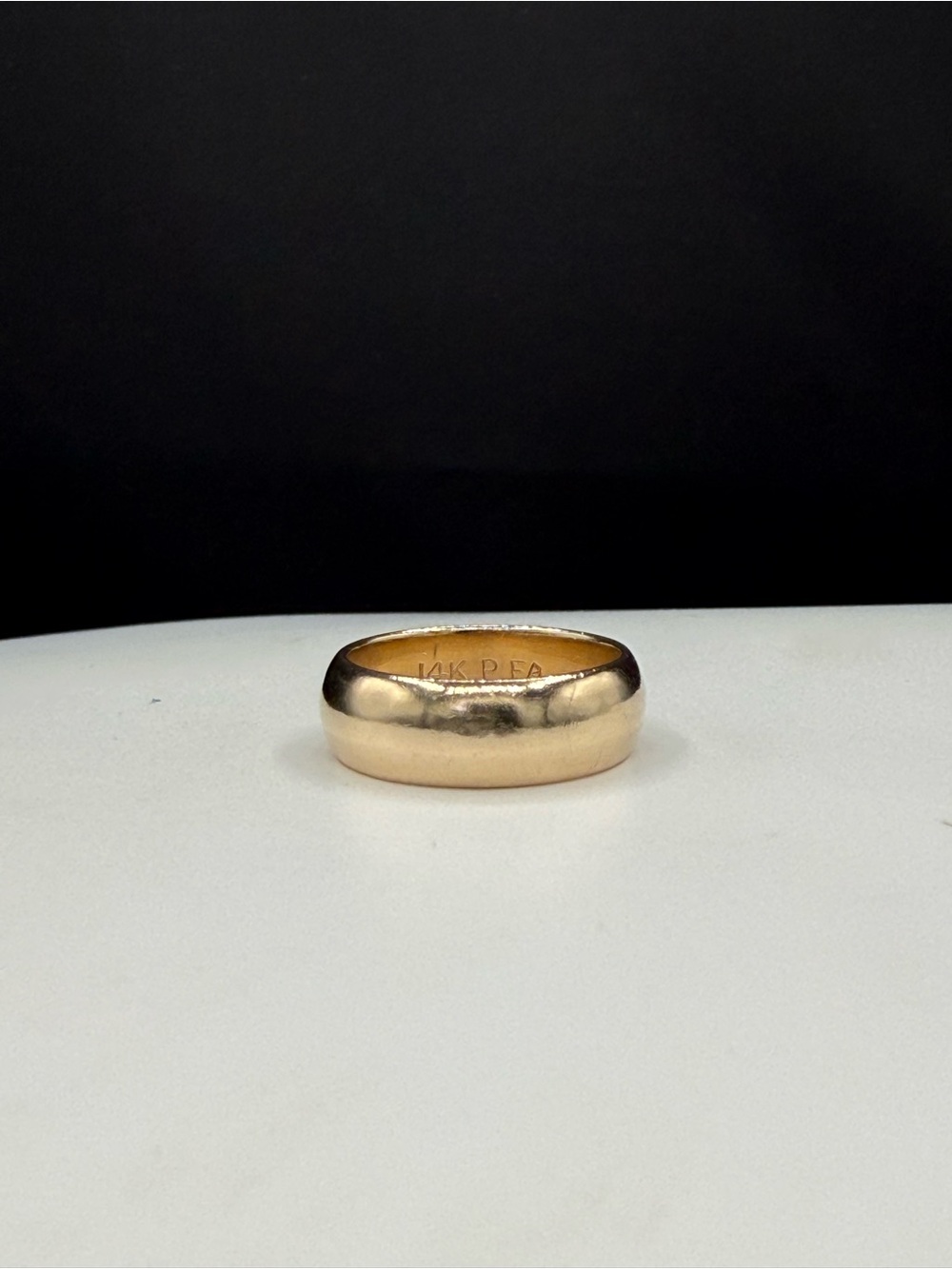 SOLID 14K Gold Wedding Band | 6MM Comfort Fit | Rare Size 4.5 | Heavy 5.3g